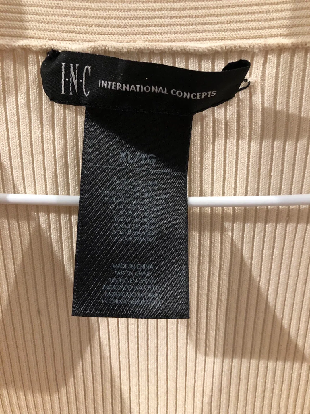 INC International Concepts Beige Sweater - XL image indicator(2)