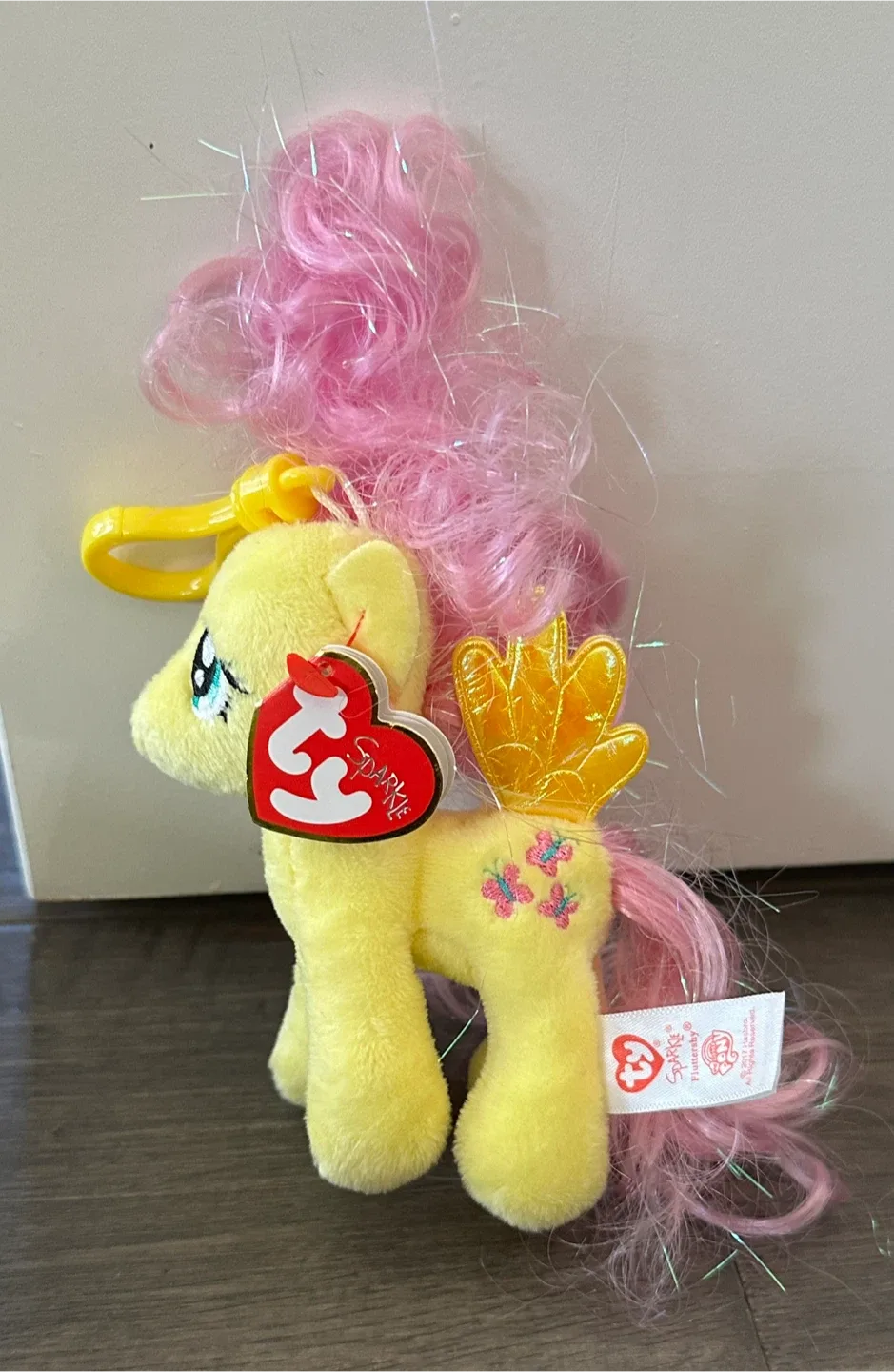 Ty Beanie Baby Sparkle Fluttershy Clip thumbnail