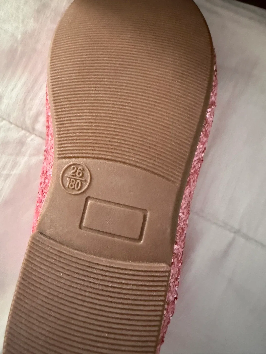 Minibella Pink Glitter Ballet Flats - Size 26 (US 10) image indicator(3)