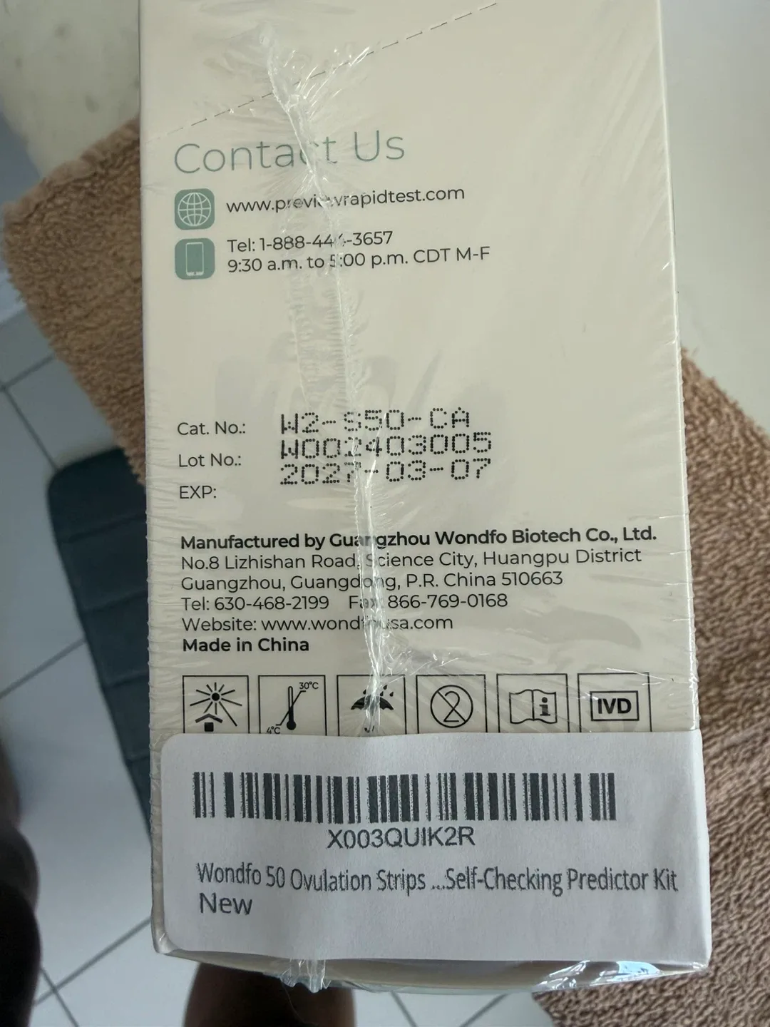 New Wondfo 50 Ovulation Strips - Self-Checking Predictor Kit image indicator(4)