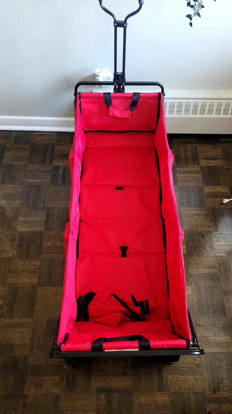 MAC Sports Collapsible Folding Outdoor Utility Wagon - Red