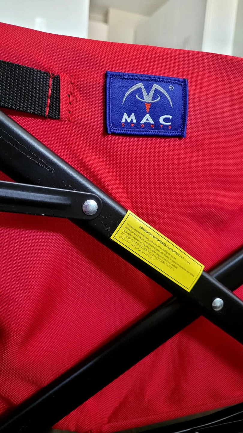 MAC Sports Collapsible Folding Outdoor Utility Wagon - Red - photo 2