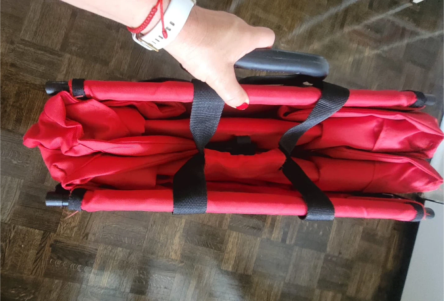 MAC Sports Collapsible Folding Outdoor Utility Wagon - Red - photo 5