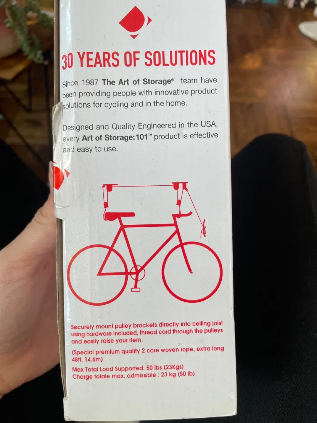 Bike hanger ceiling mount image indicator(2)