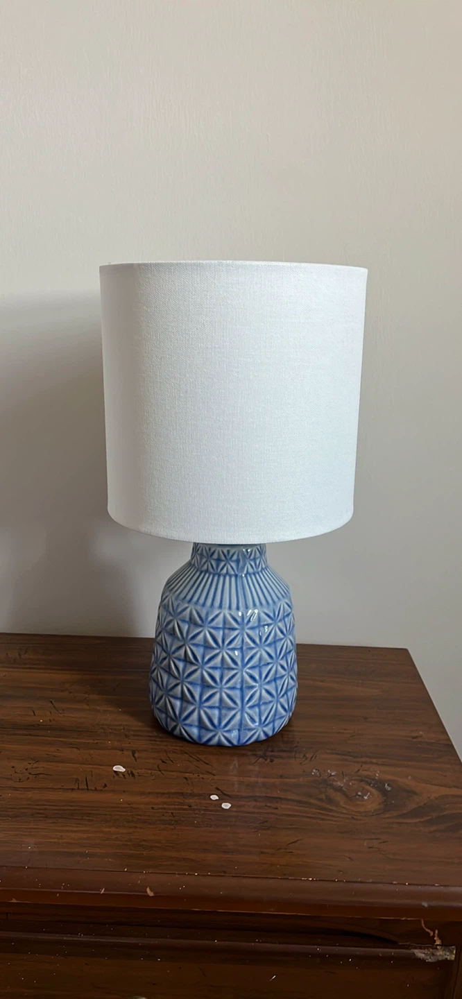 Blue Ceramic Table Lamp