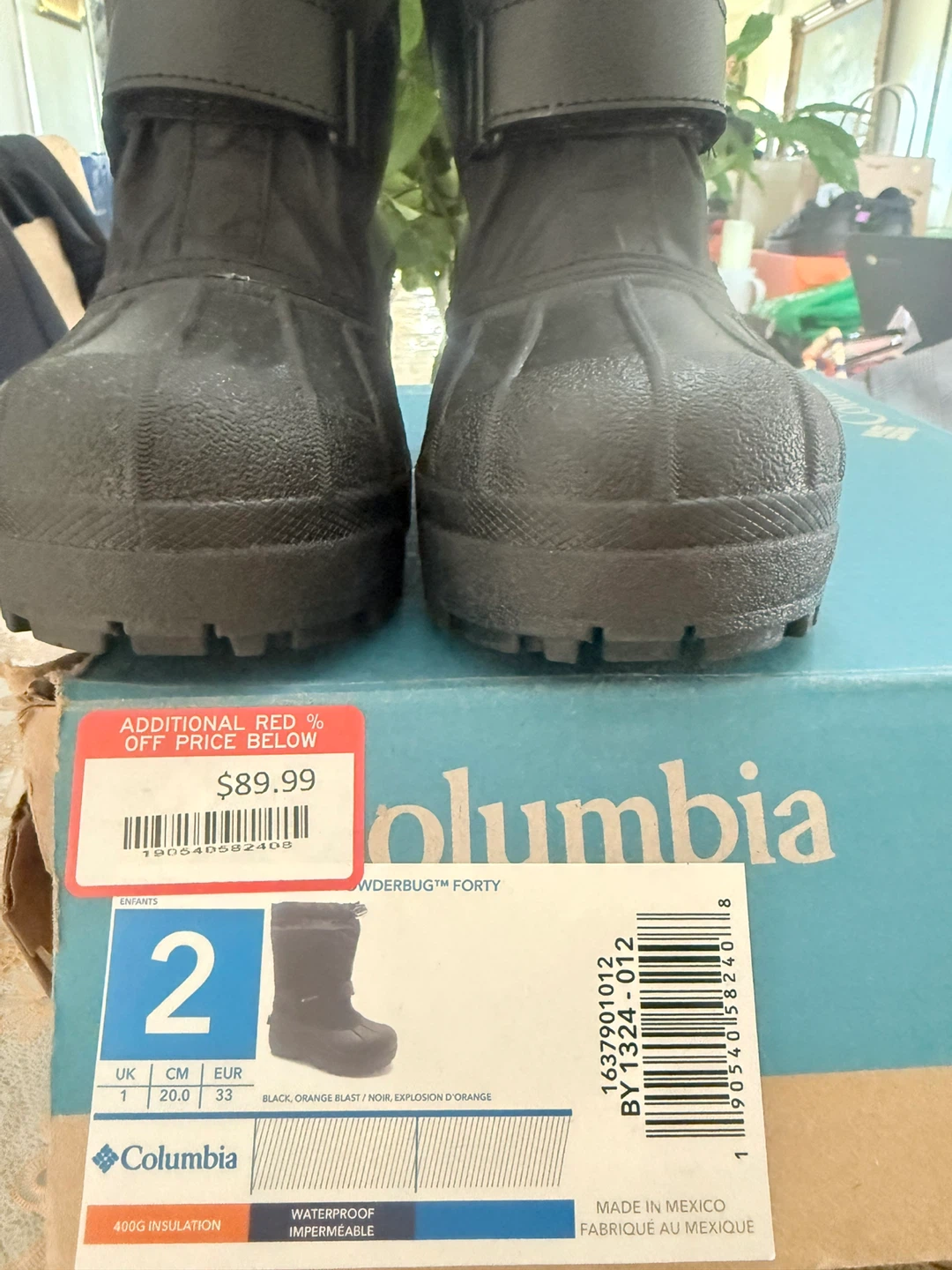Columbia Snowbug Forty Black Winter Boots - Size 2 - photo 5