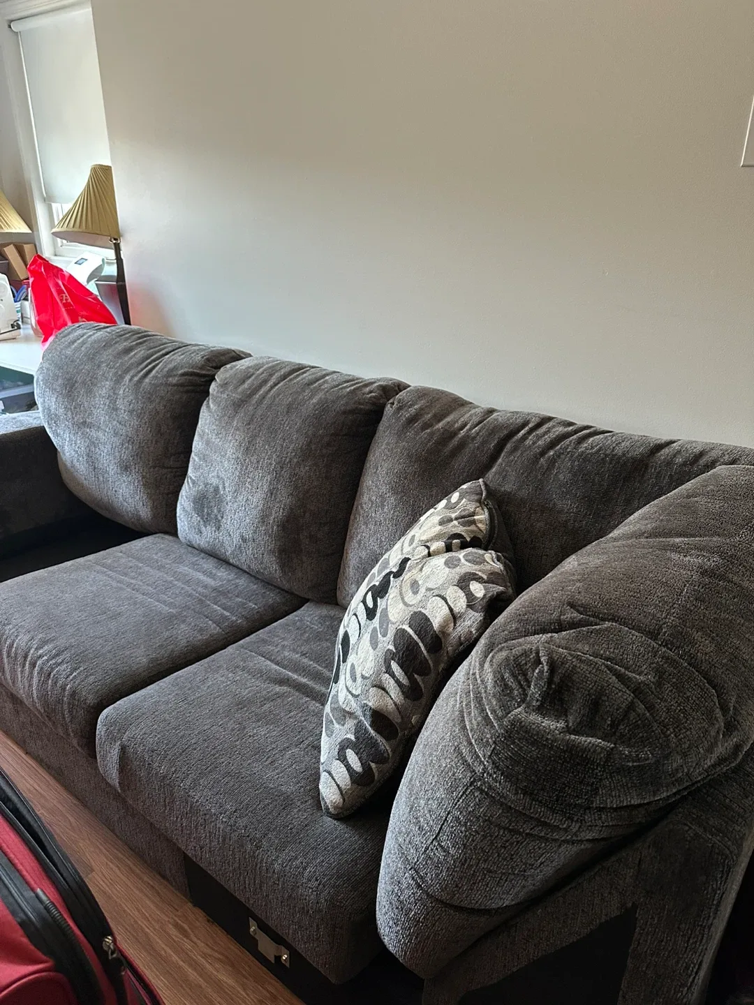 Grey Sectional Sofa with Storage image indicator(3)