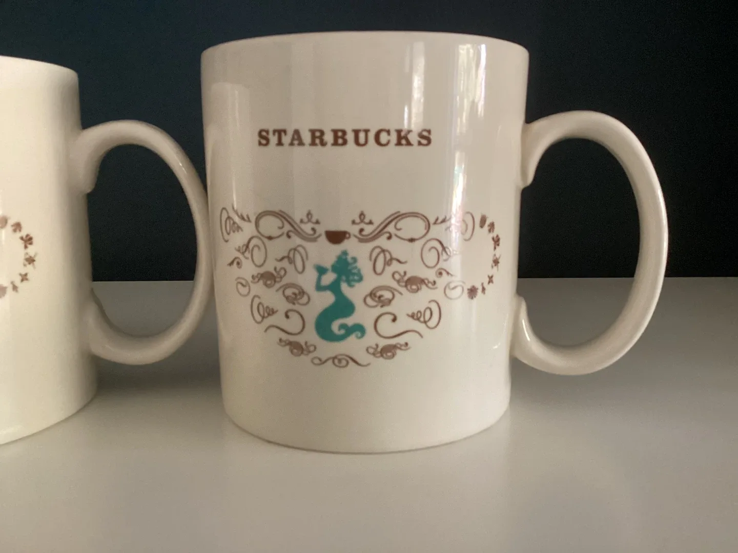 Collectible Set of Two Starbucks Squiggle Mugs 🥕 image indicator(2)