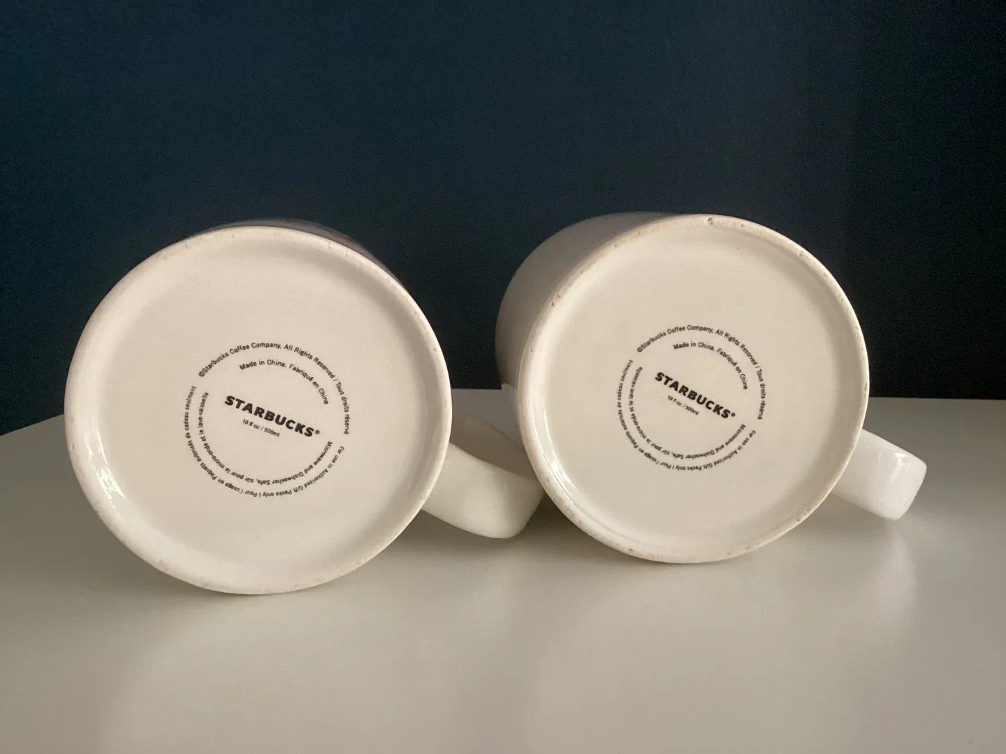 Collectible Set of Two Starbucks Squiggle Mugs 🥕 image indicator(6)