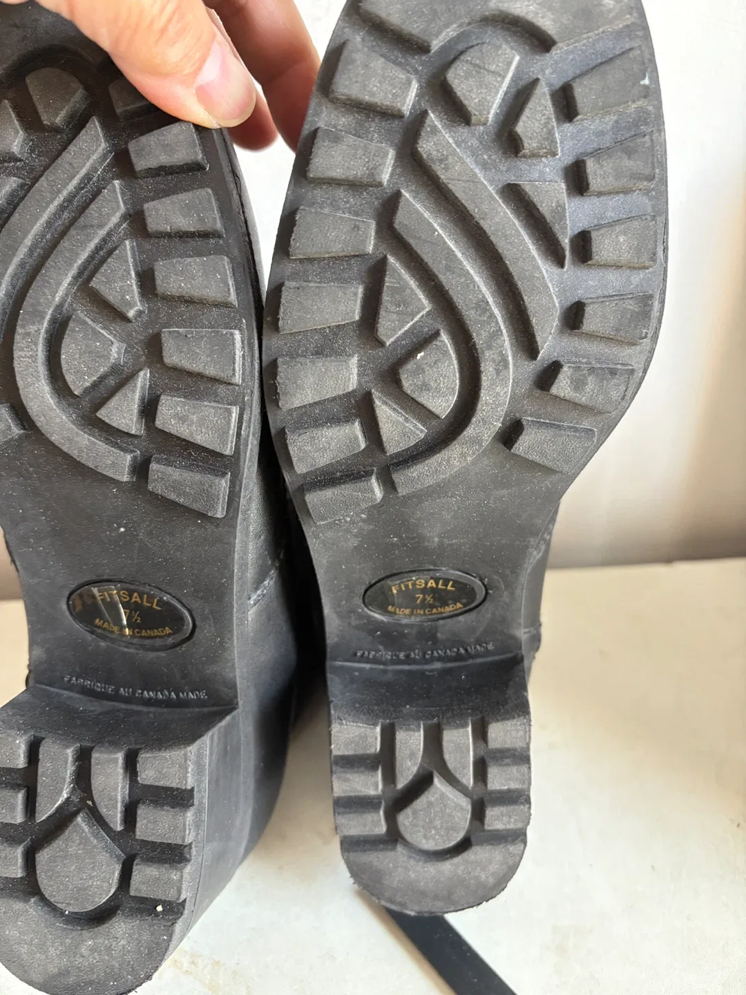 Fitsall Black Leather Ankle Boots Size 7.5 image indicator(3)