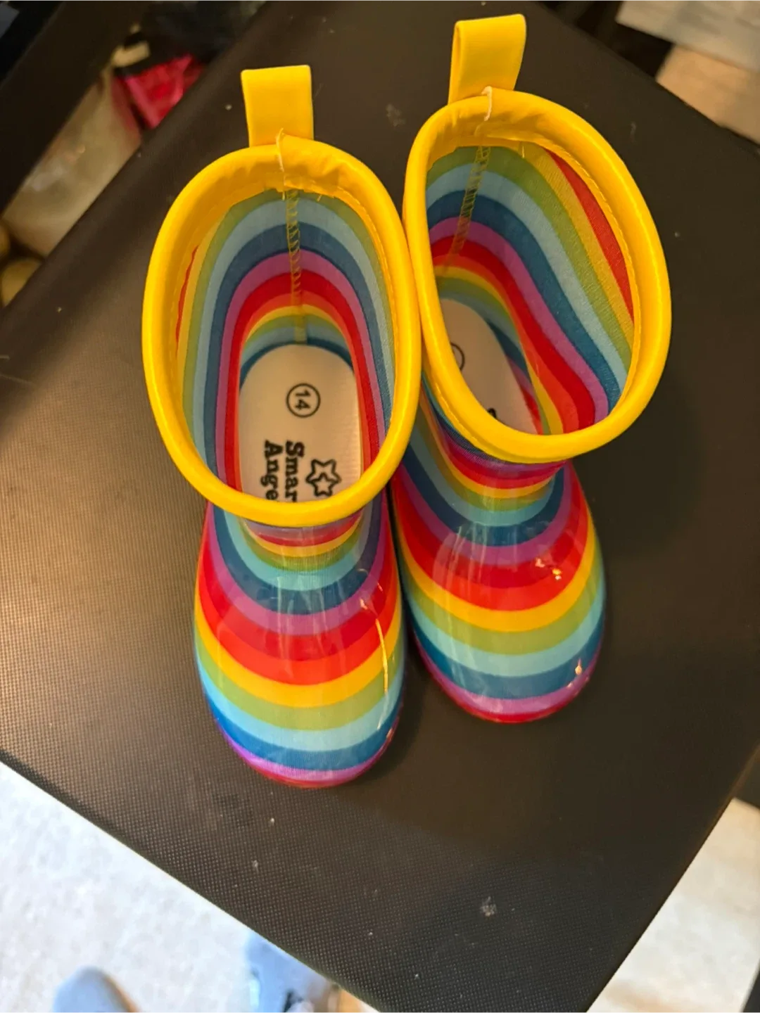 Smart Angel Rainbow Rain Boots - Size 14 image indicator(2)