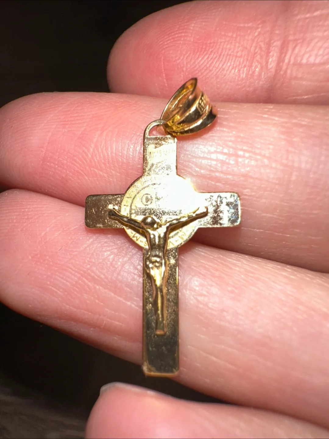 18k Real Gold Crucifix Pendants image indicator(5)