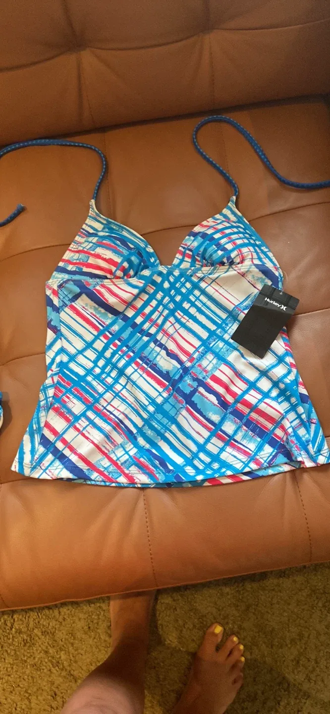 Hurley Swimsuit Set - Blue/pink/White image indicator(2)