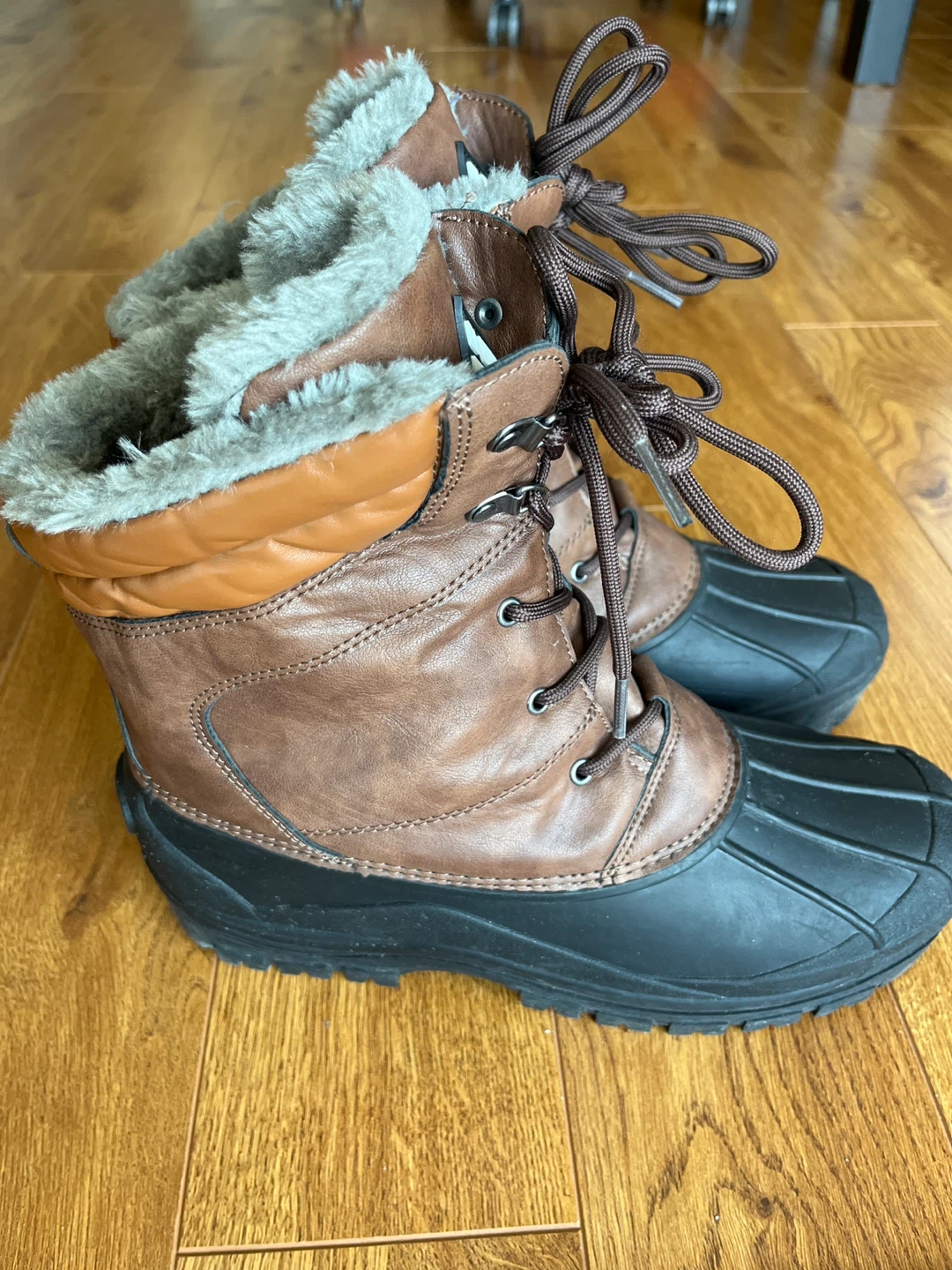 Mishansha Winter Duck Boots - Brown - photo 2