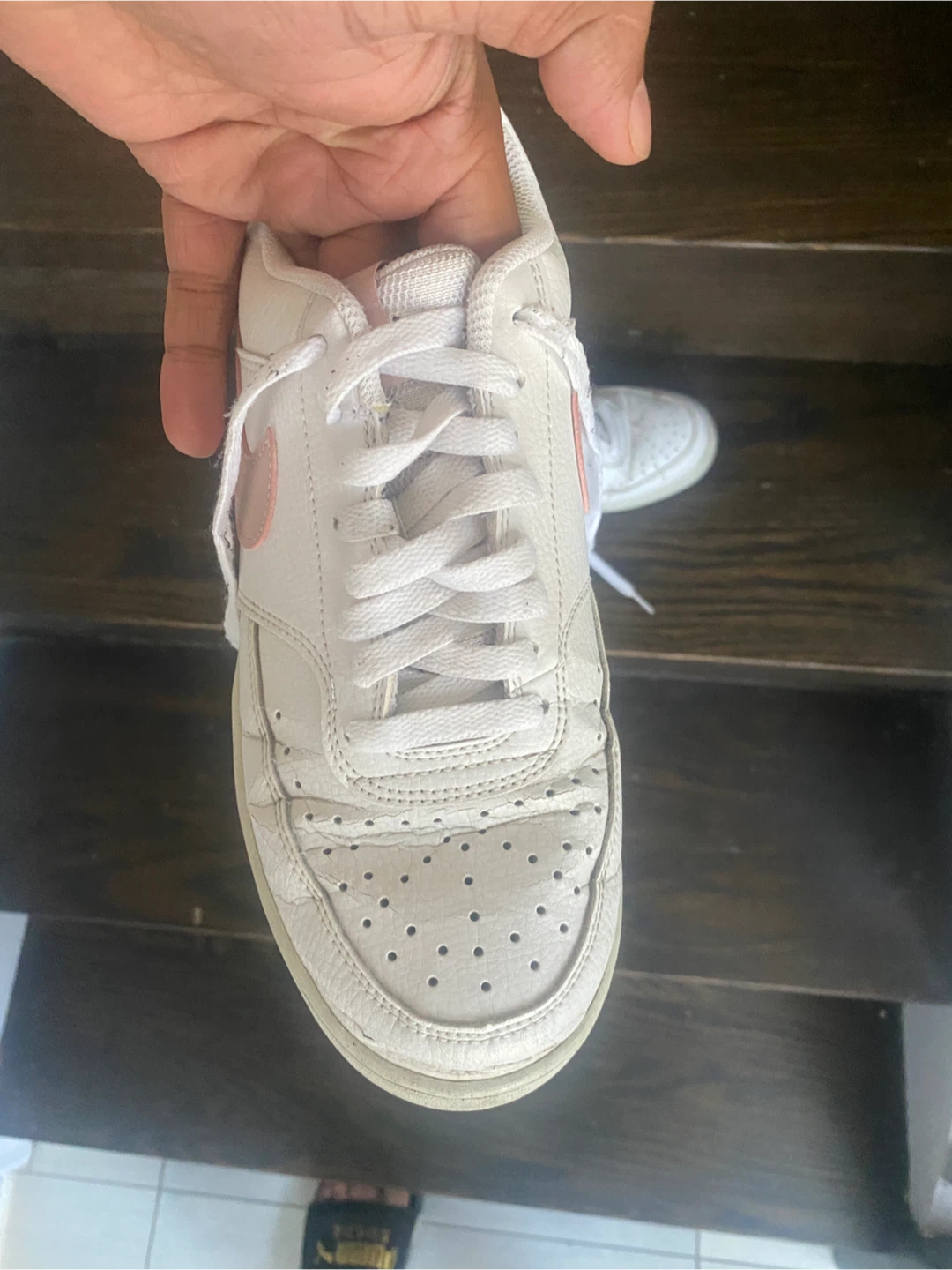Nike Court Vision Low White/Pink, US 9 - photo 2
