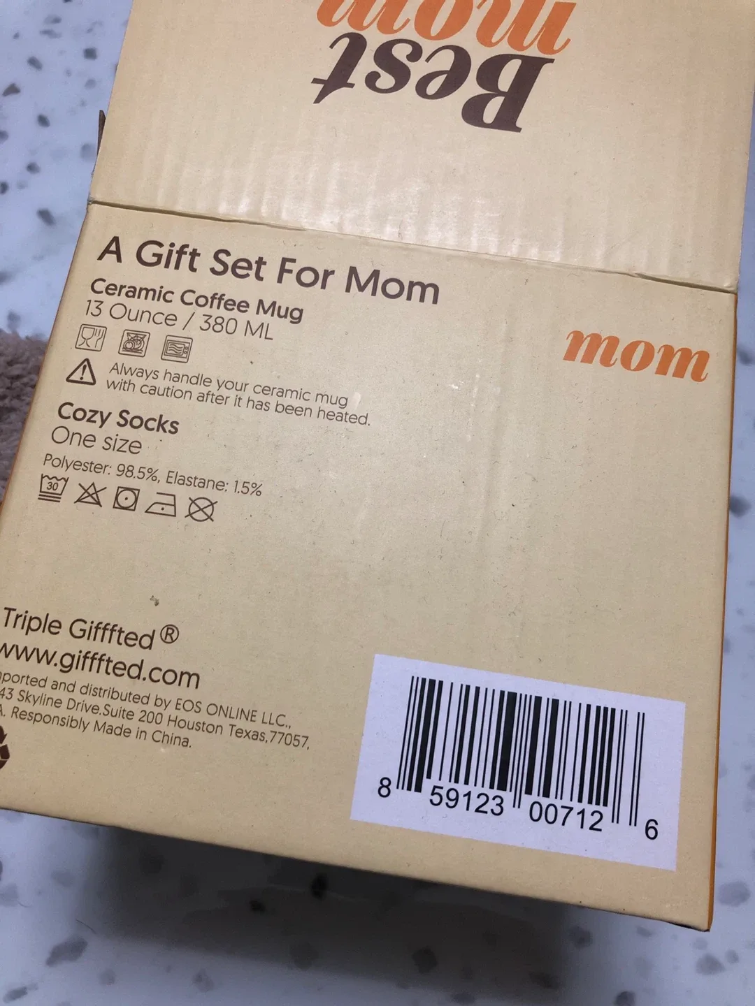 New Gifffted Best Mom Ever Mug & Cozy Socks Set image indicator(4)