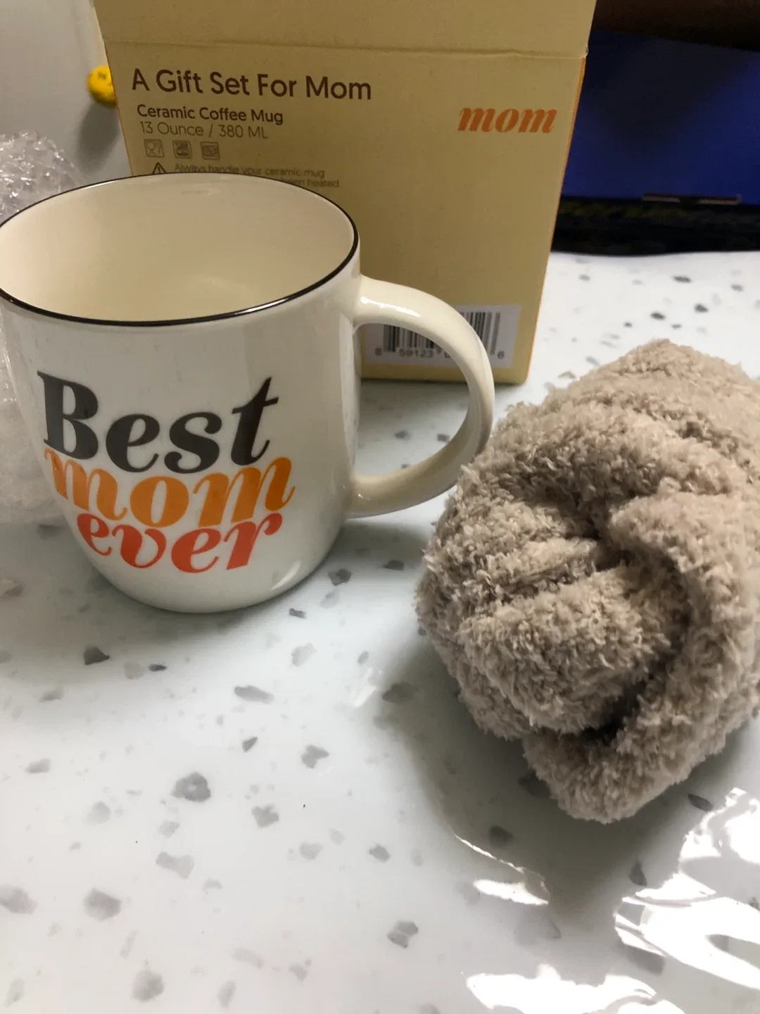 New Gifffted Best Mom Ever Mug & Cozy Socks Set thumbnail