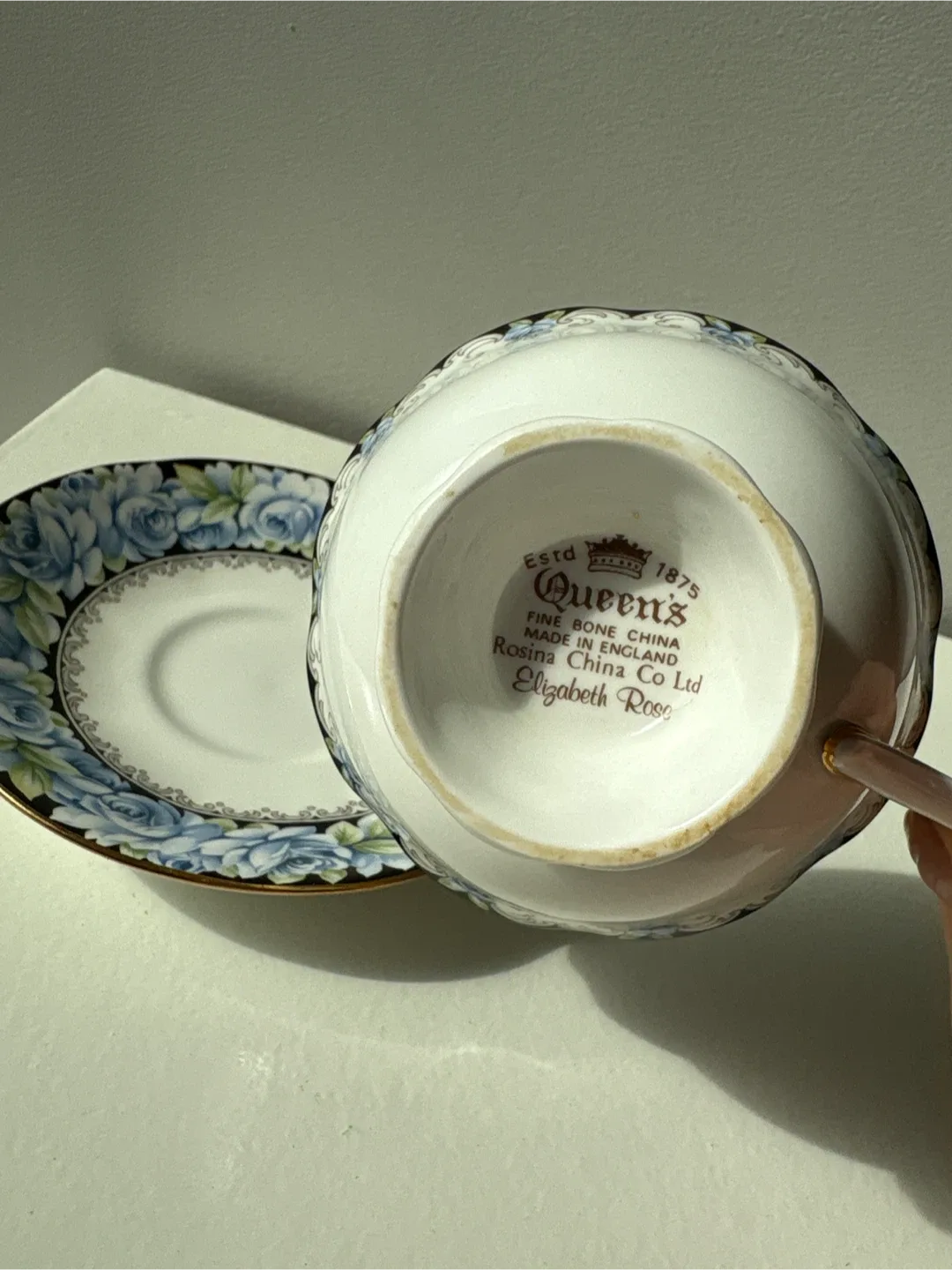 Queen's Elizabeth Rose Fine Bone China Teacup & Saucer image indicator(3)