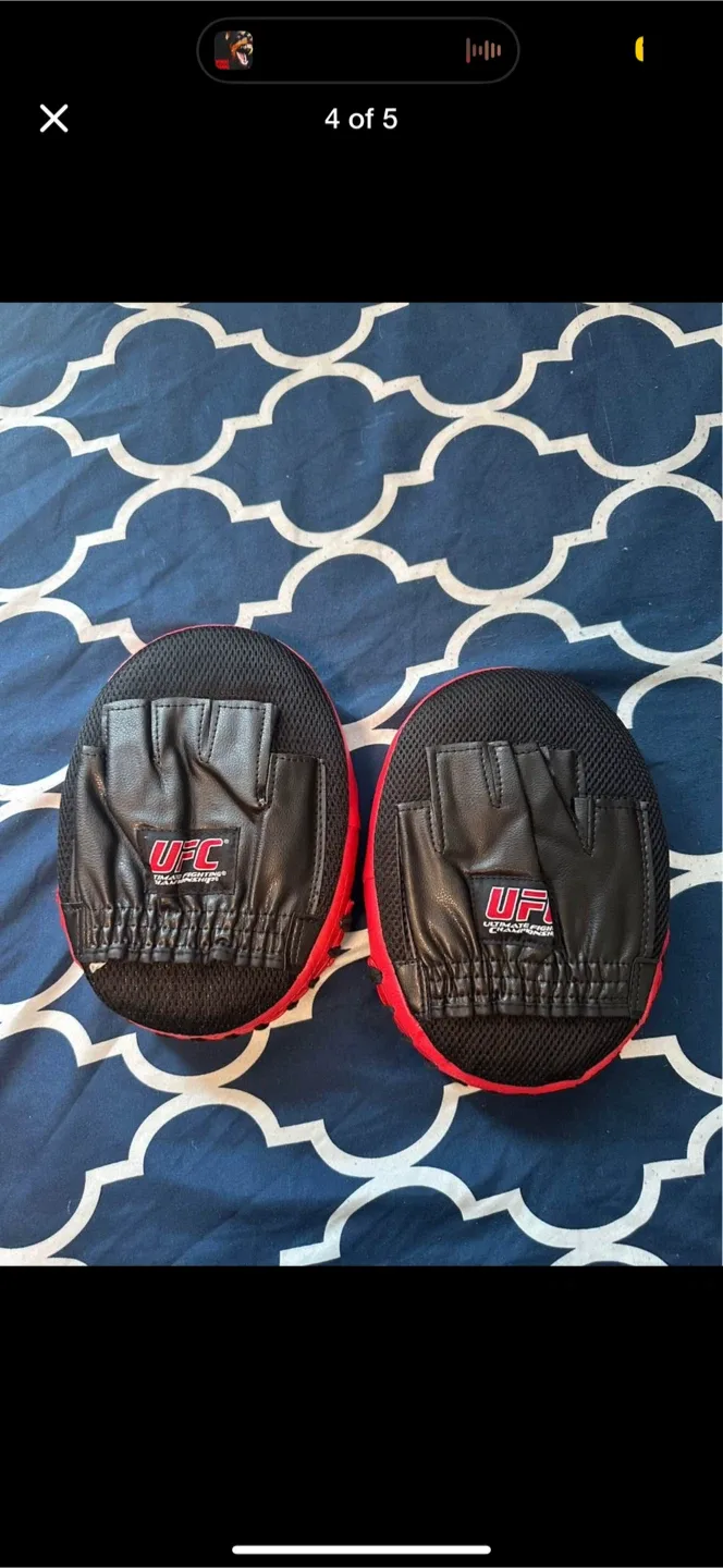 Everlast Heavy punching bag with punch mitts image indicator(4)