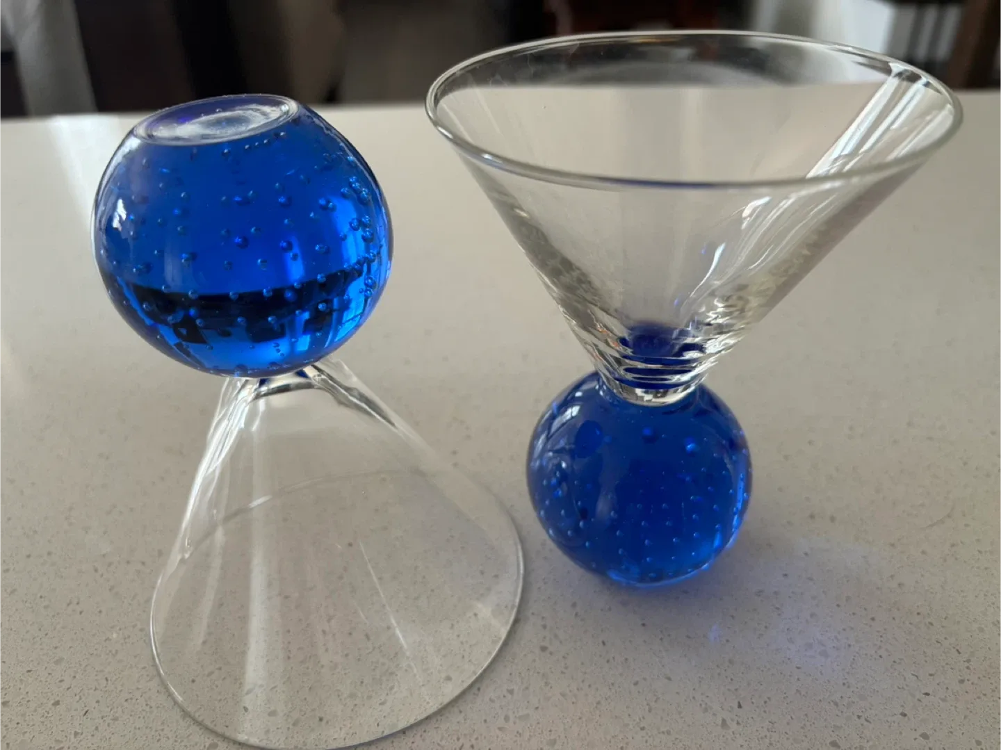 Martini Glasses - Set of 2 blue image indicator(2)