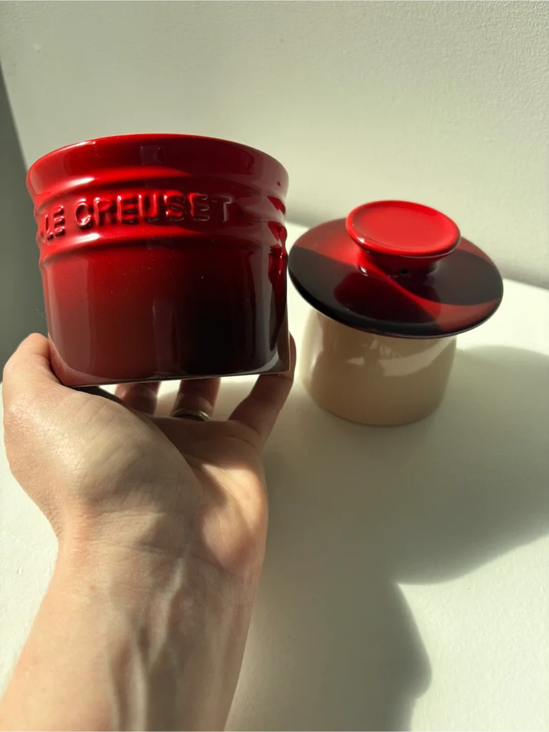 Le Creuset Butter Butter Bell Crock 🧡 image indicator(5)