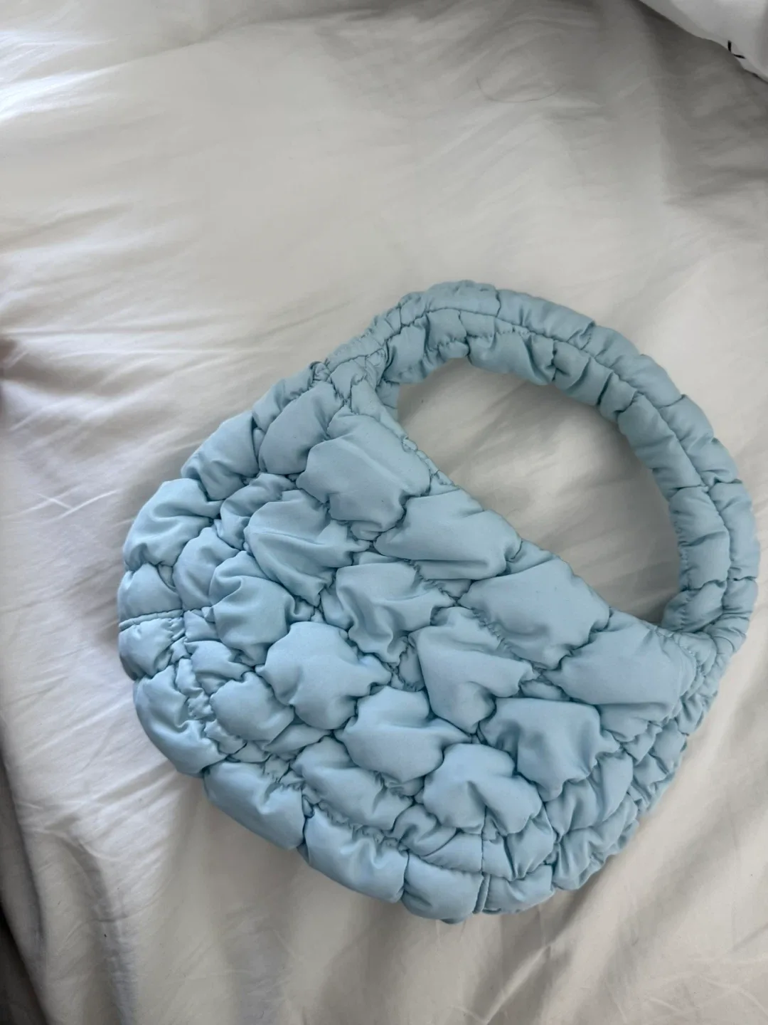 COS Quilted Mini Bag - Light Blue thumbnail
