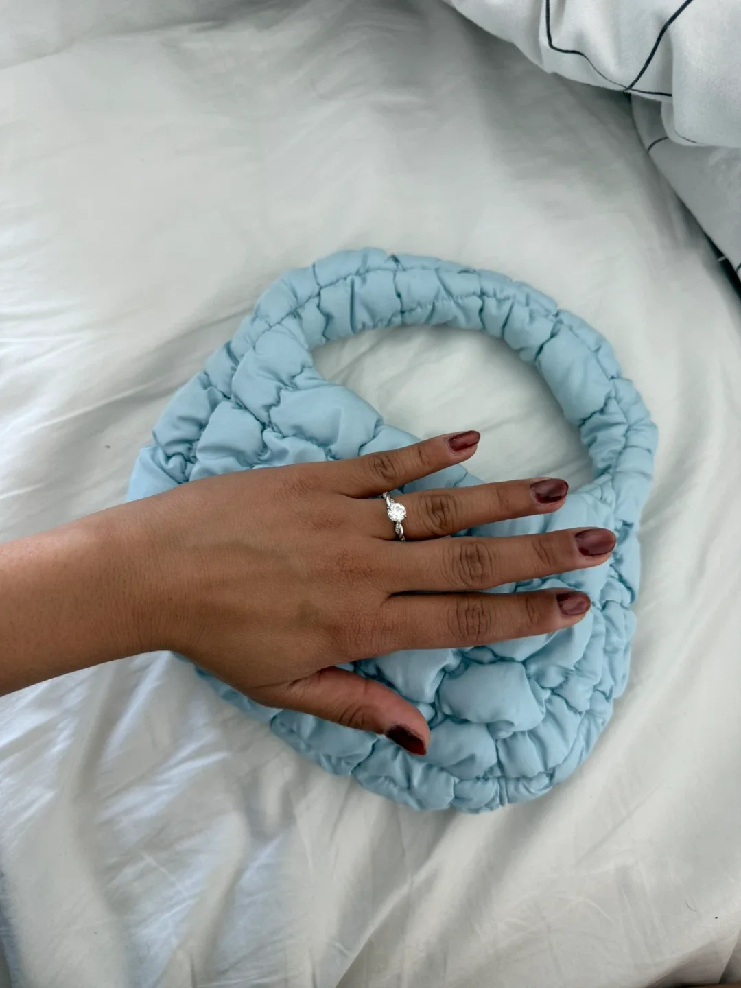 COS Quilted Mini Bag - Light Blue image indicator(3)