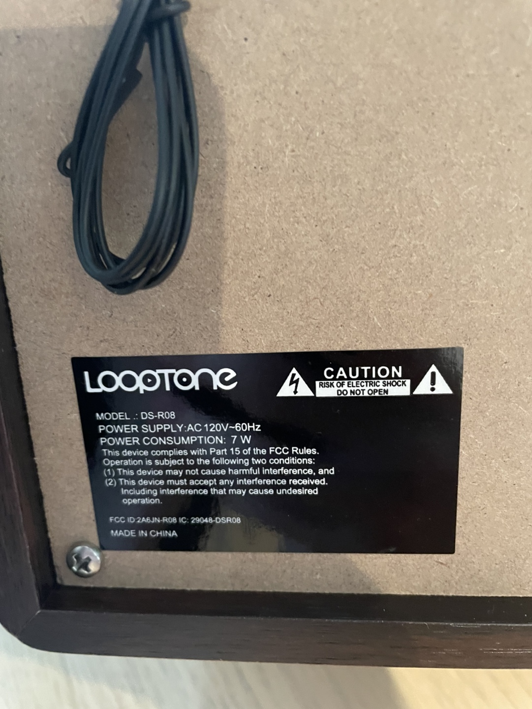 Looptone DS-R08 Retro Bluetooth Radio - photo 3