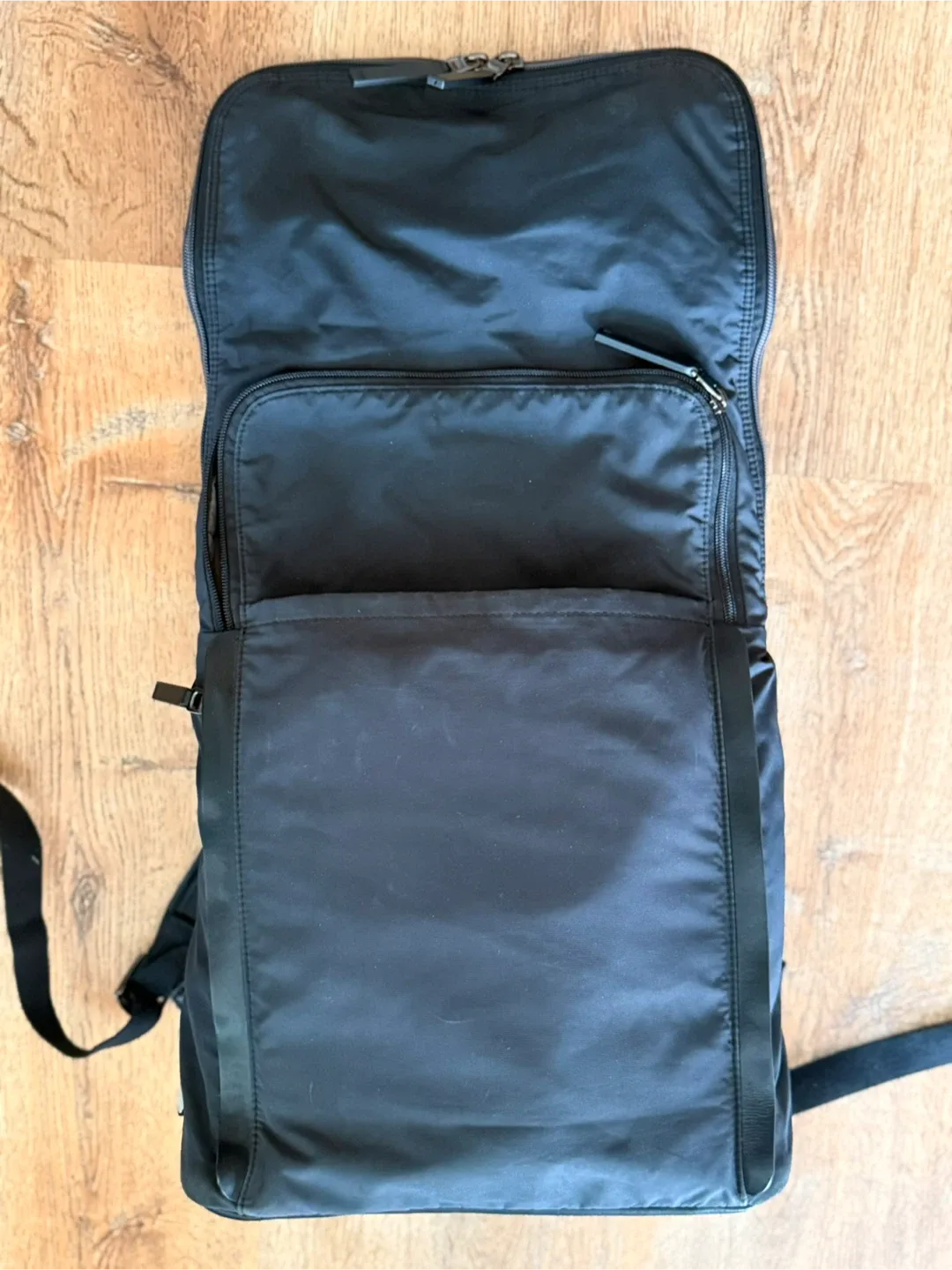Tumi Black Leather/Nylon Backpack image indicator(4)