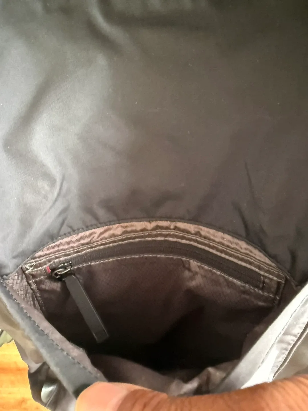 Tumi Black Leather/Nylon Backpack image indicator(8)