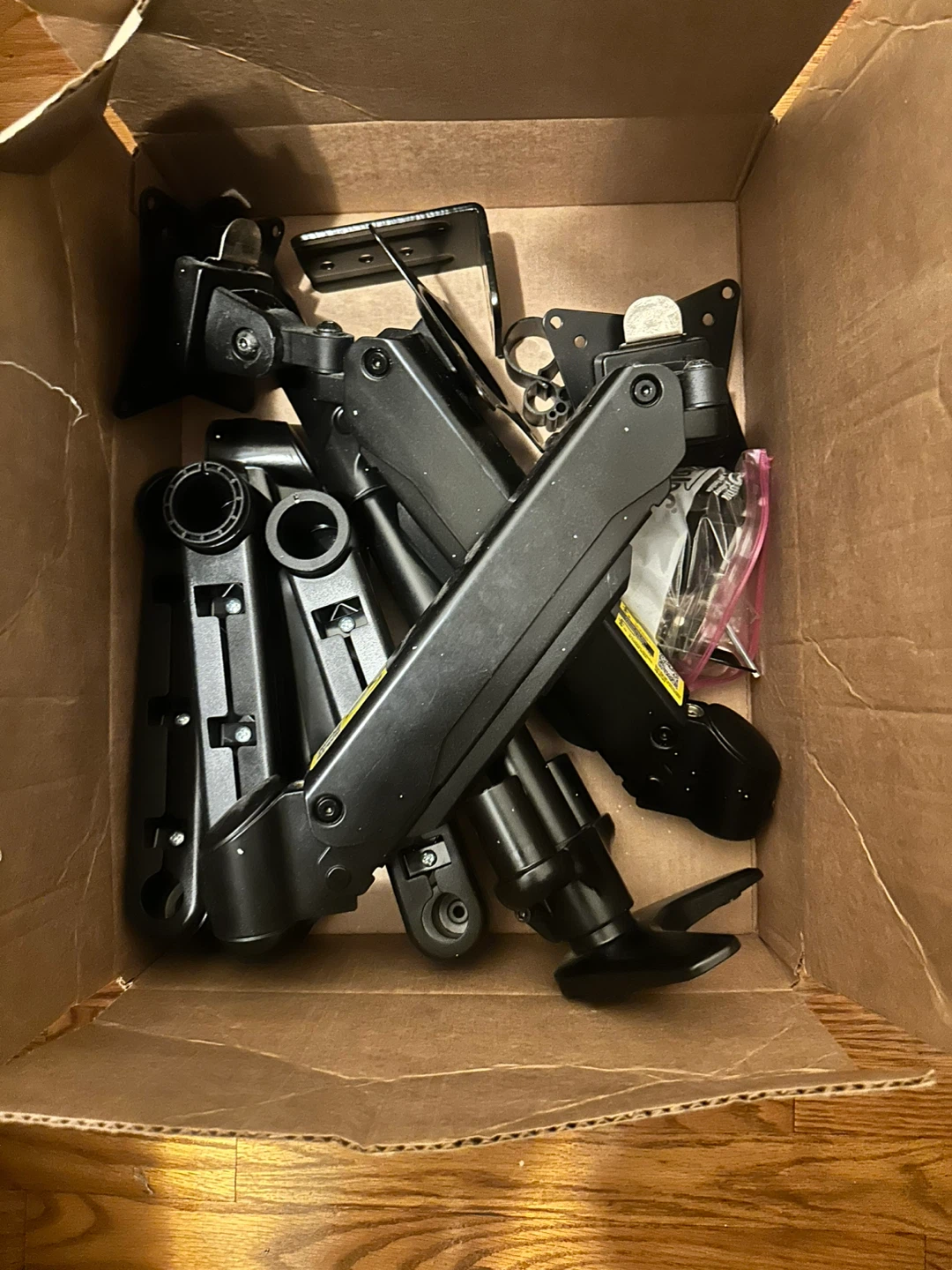 HUANUO Triple Monitor Mount Stand - Black - photo 5