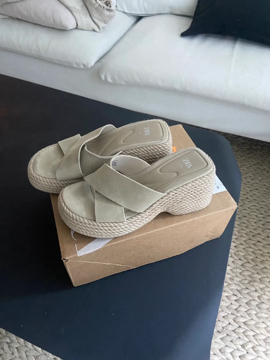 Zara Espadrille Sandals - Size 36 thumbnail