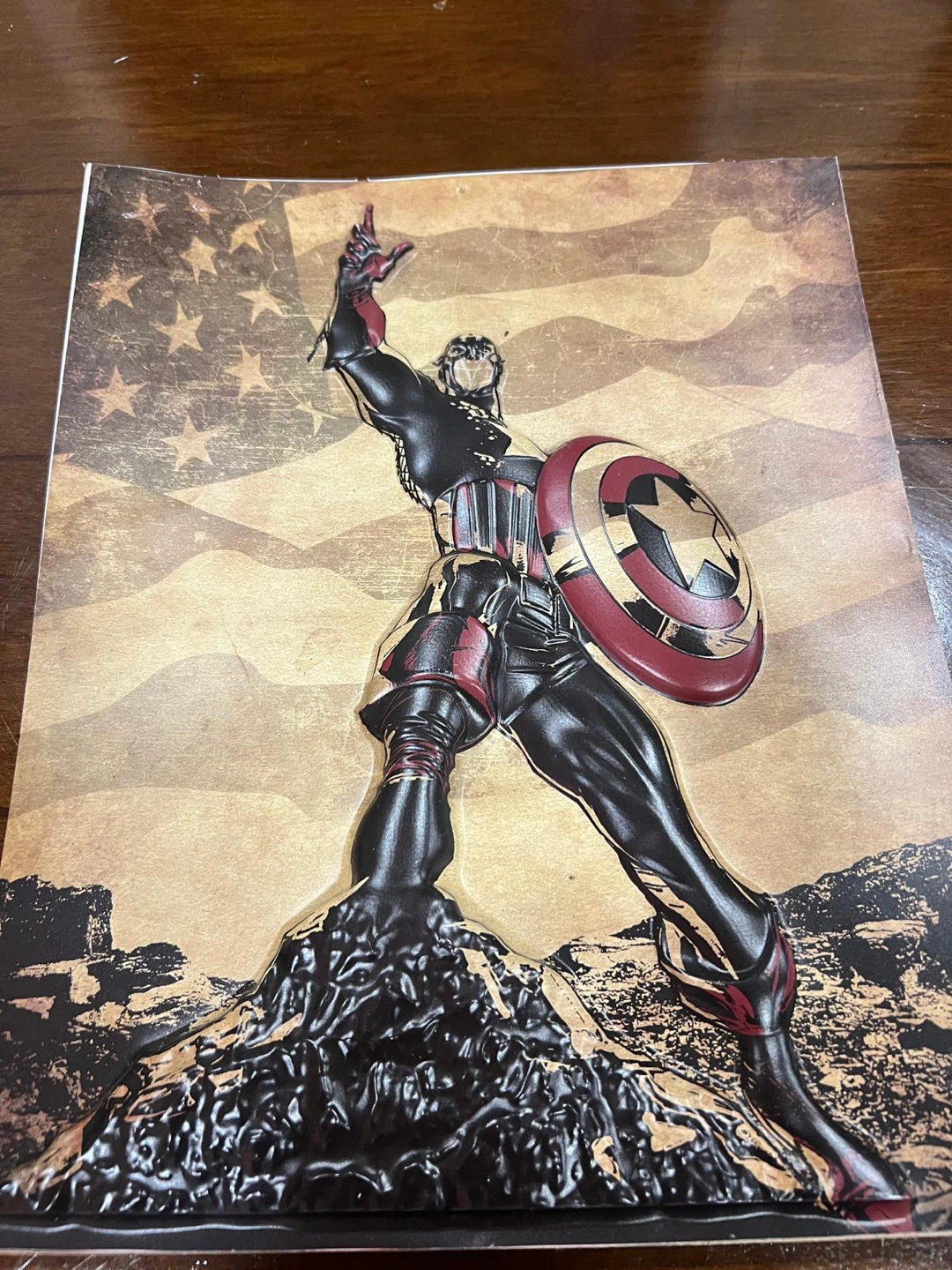 Captain America Comic Art