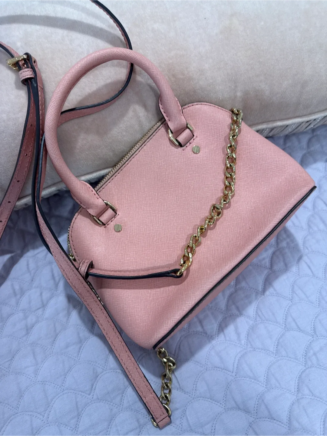 Michael Kors Pink Dome Satchel image indicator(5)