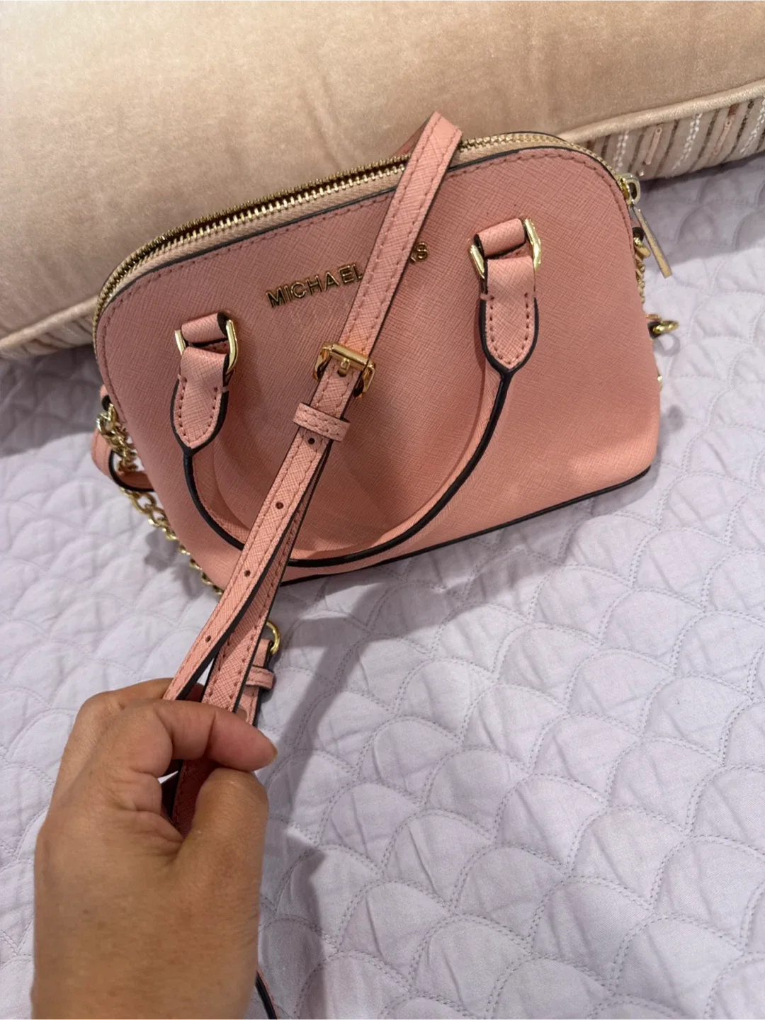 Michael Kors Pink Dome Satchel image indicator(3)