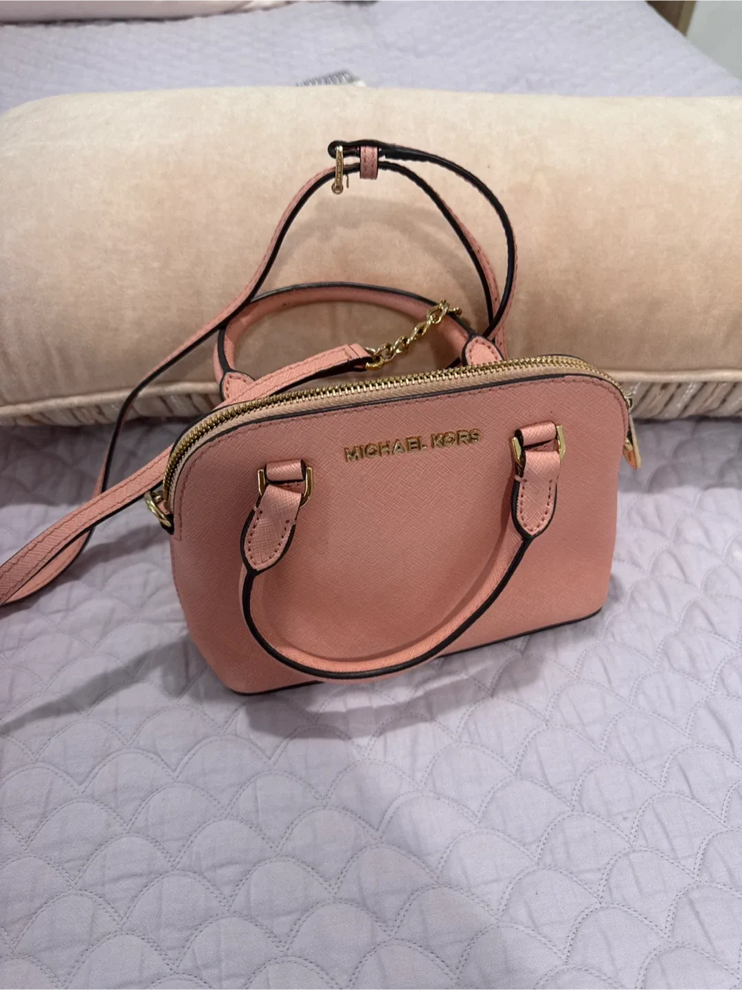 Michael Kors Pink Dome Satchel image indicator(6)