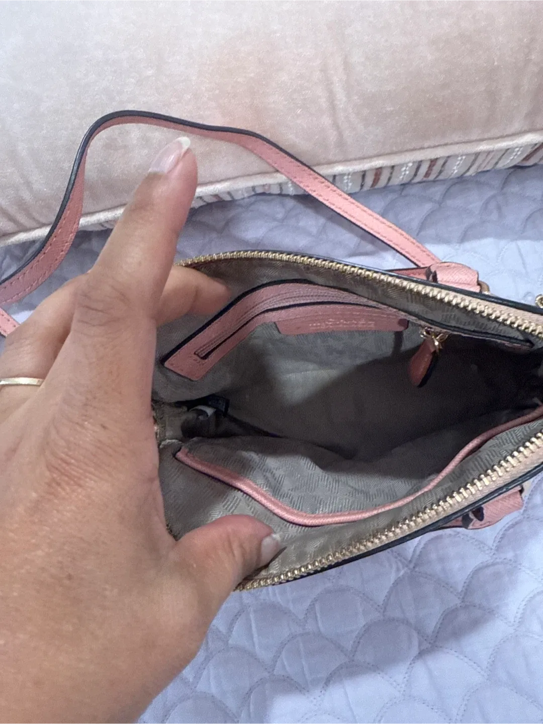 Michael Kors Pink Dome Satchel image indicator(2)