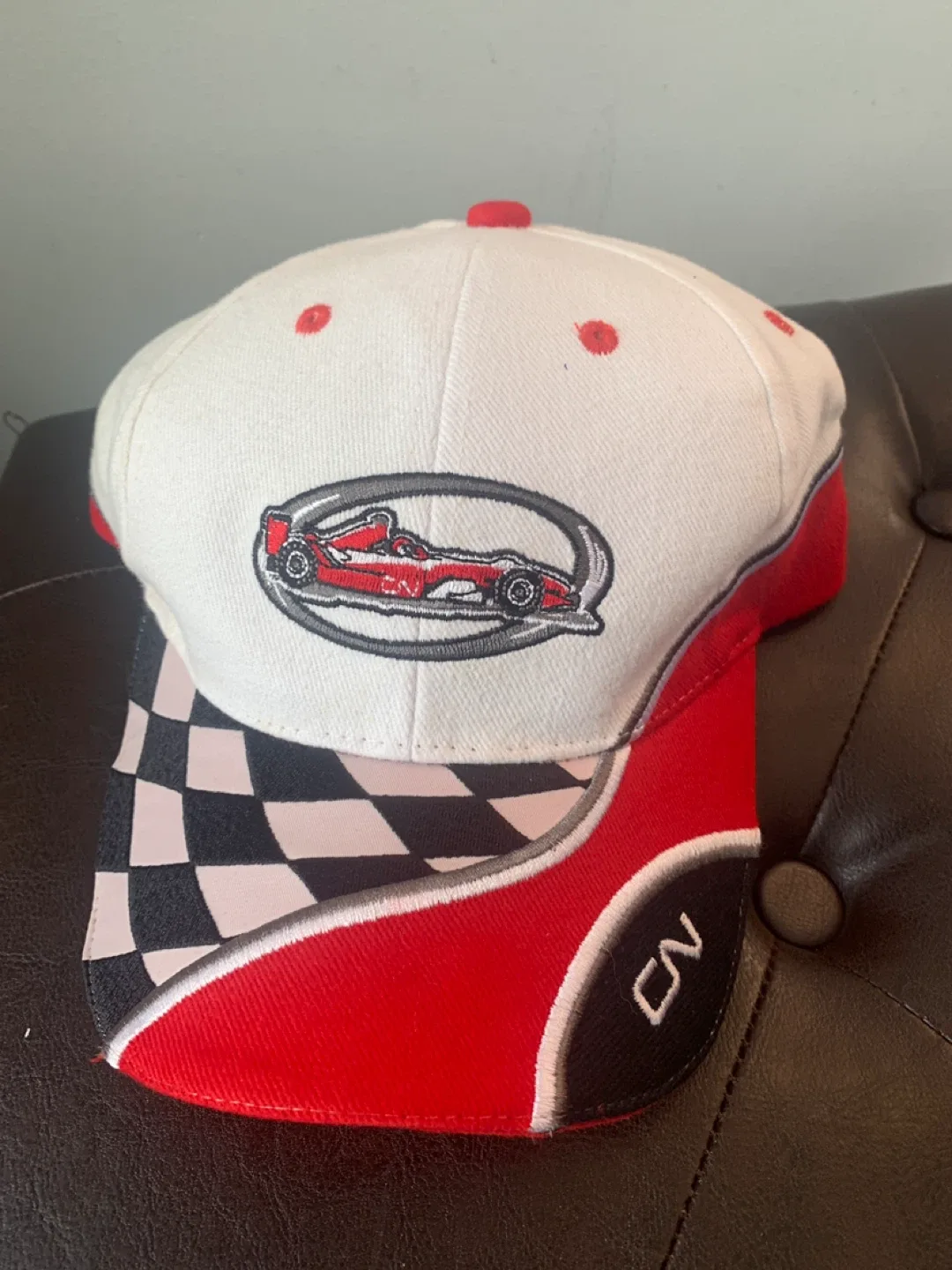 CN Racing Hat - Red, White & Black thumbnail