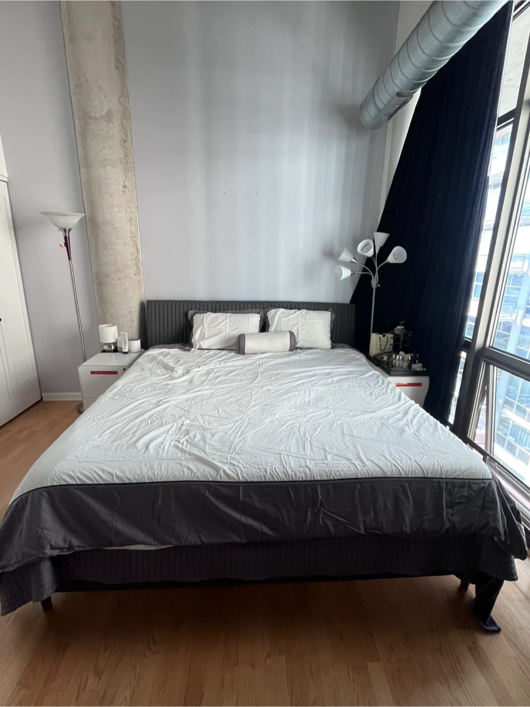 Hotel Collection Gray & White Bedding Set