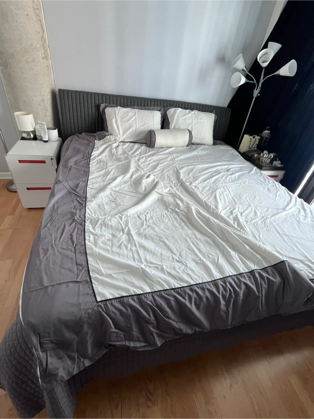 Hotel Collection Gray & White Bedding Set - photo 2