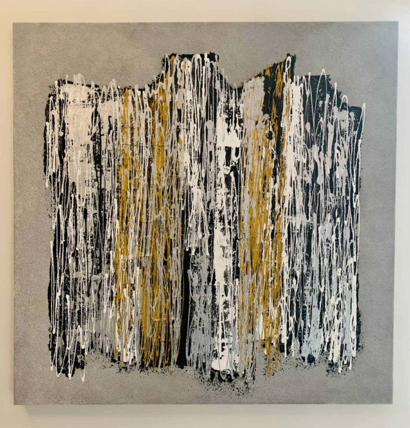 Large original textured painting - “Mica” by Sauced Up Canvas thumbnail