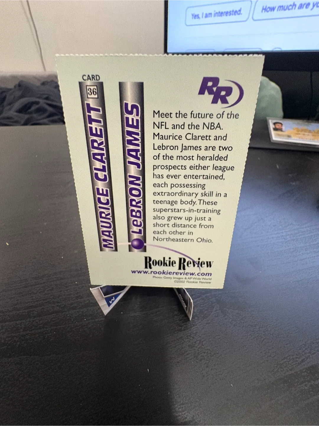 LeBron James & Maurice Clarett Rookie Review Card image indicator(2)