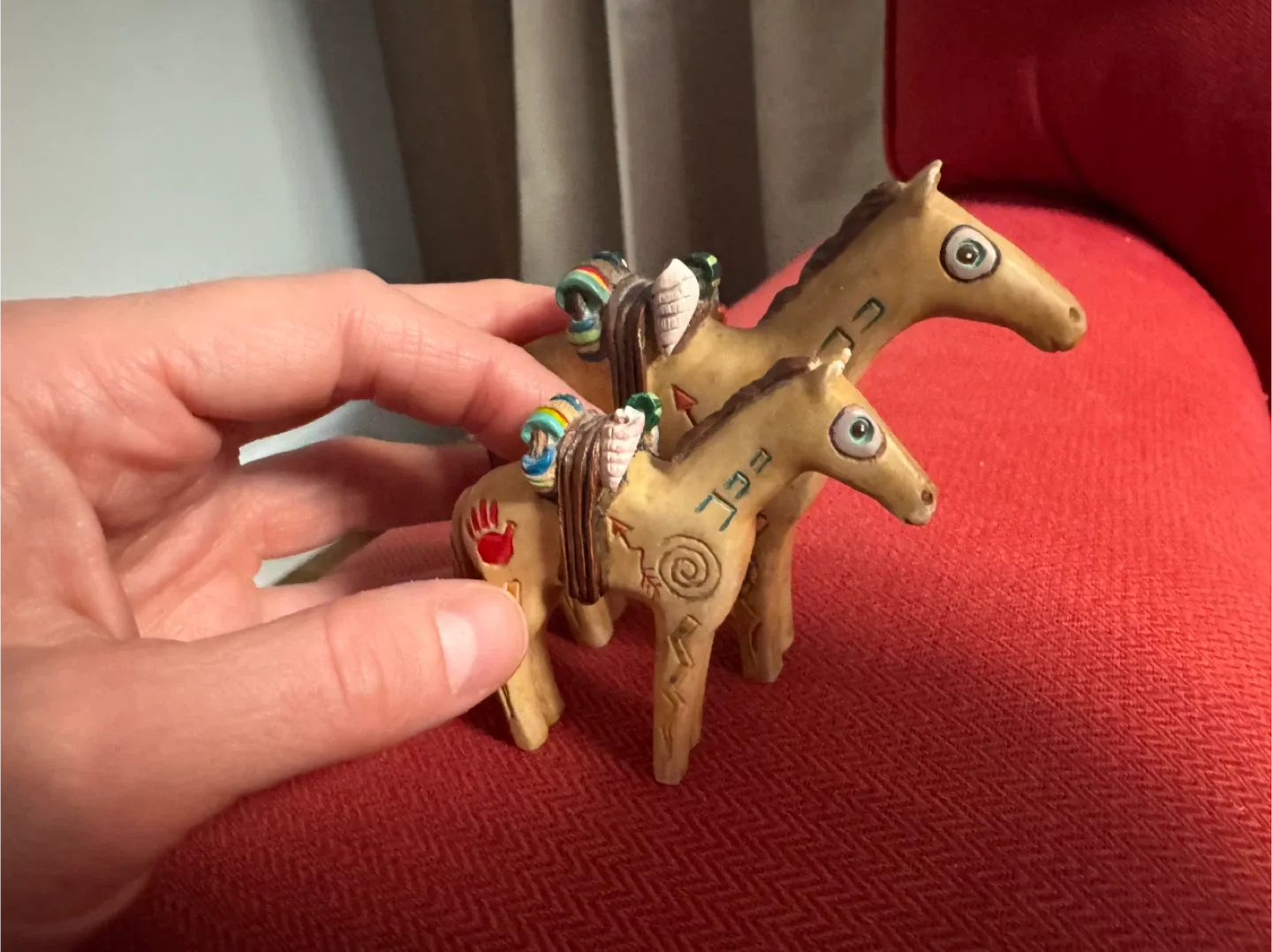 Pair of Decorative Horse Figurines image indicator(2)