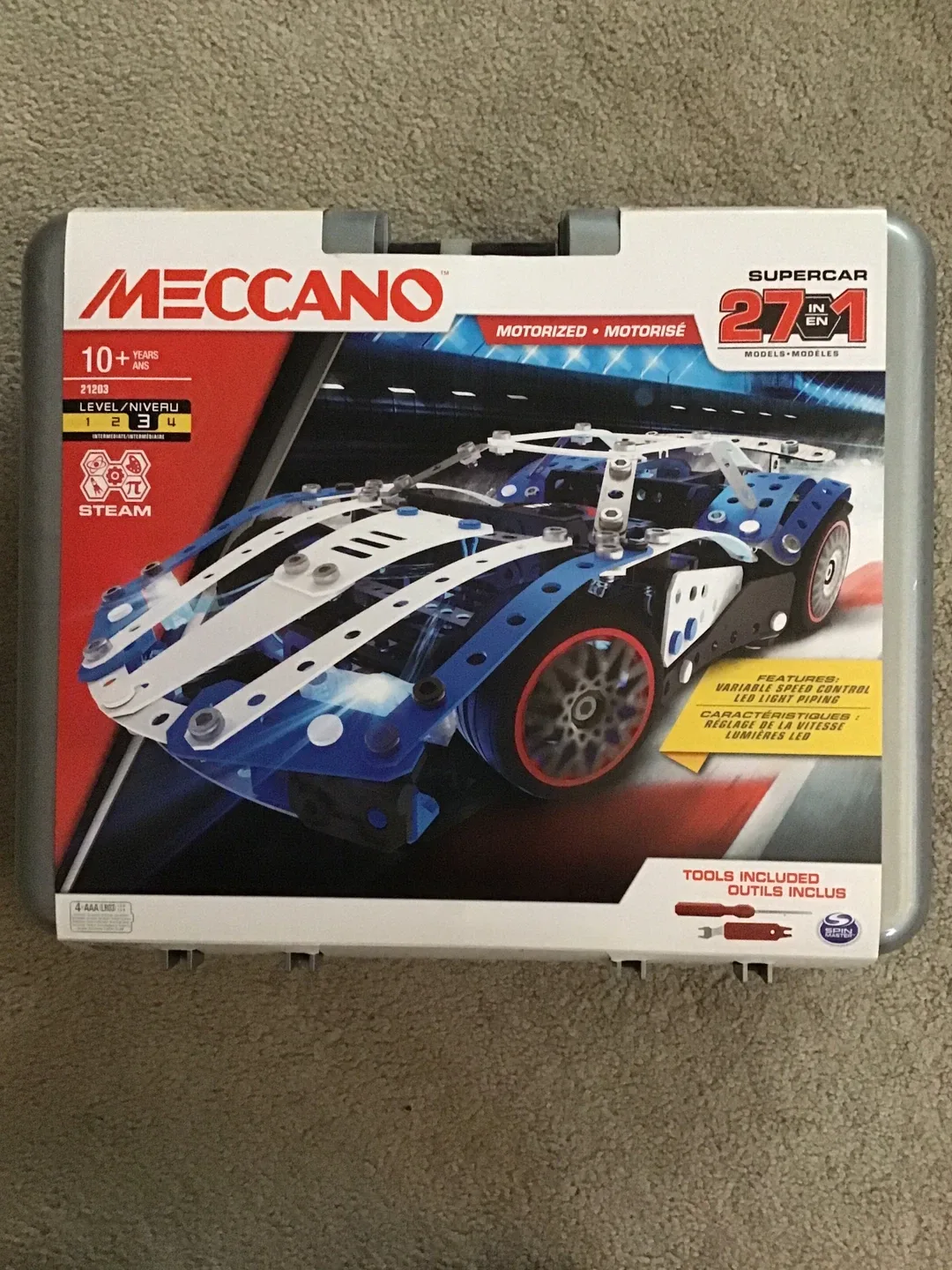 Meccano Supercar 27 in 1 Motorized Set thumbnail