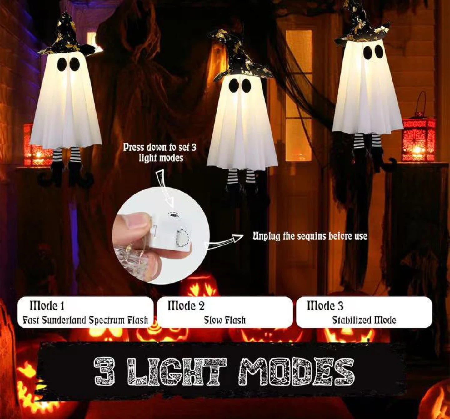 Halloween Ghost Decorative Lights - photo 4
