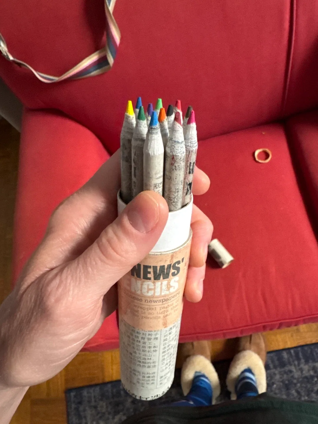 Yesterdays News Colored Pencils - Upcycled Newspaper image indicator(2)