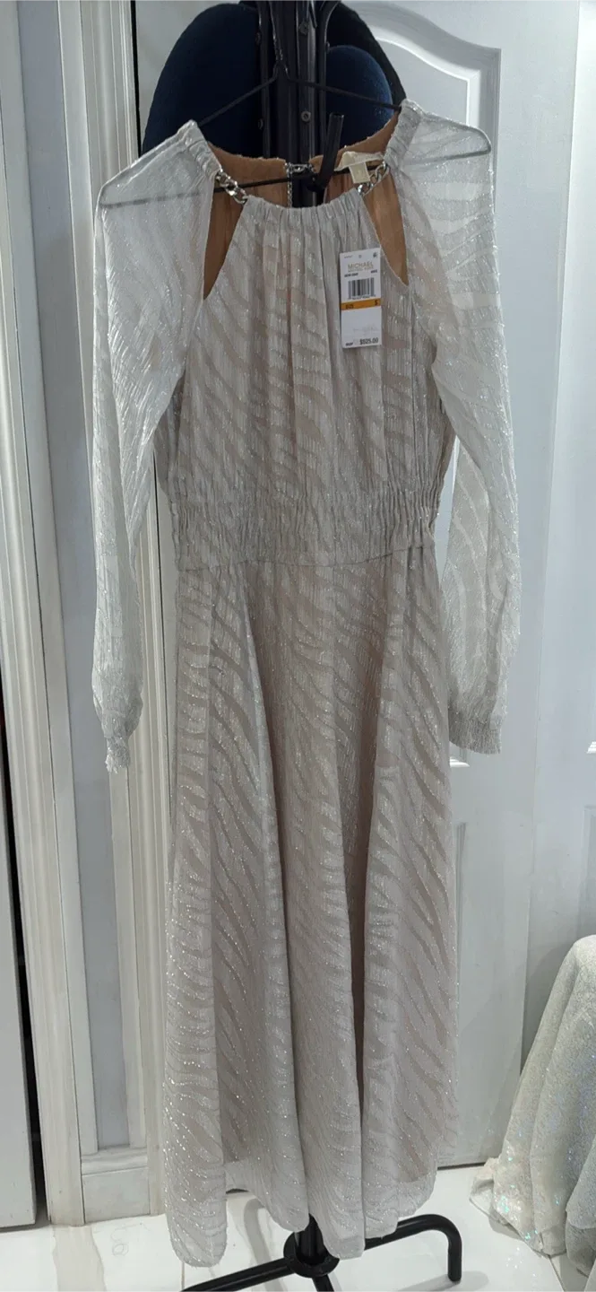 Michael Kors White Dress Size S image indicator(6)