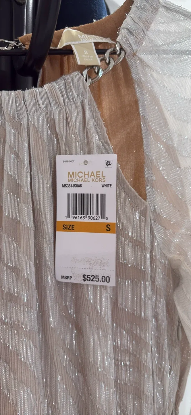 Michael Kors White Dress Size S image indicator(3)