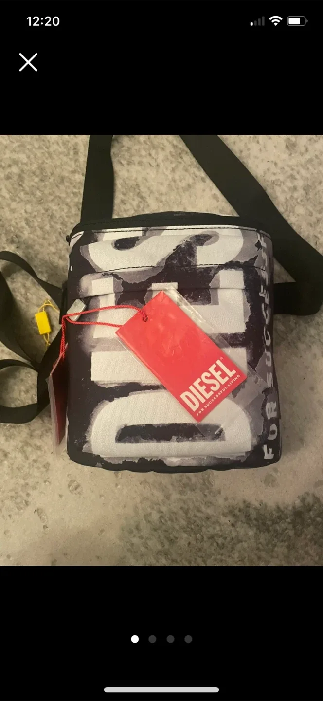 Diesel Shoulder Bag - Black & White thumbnail