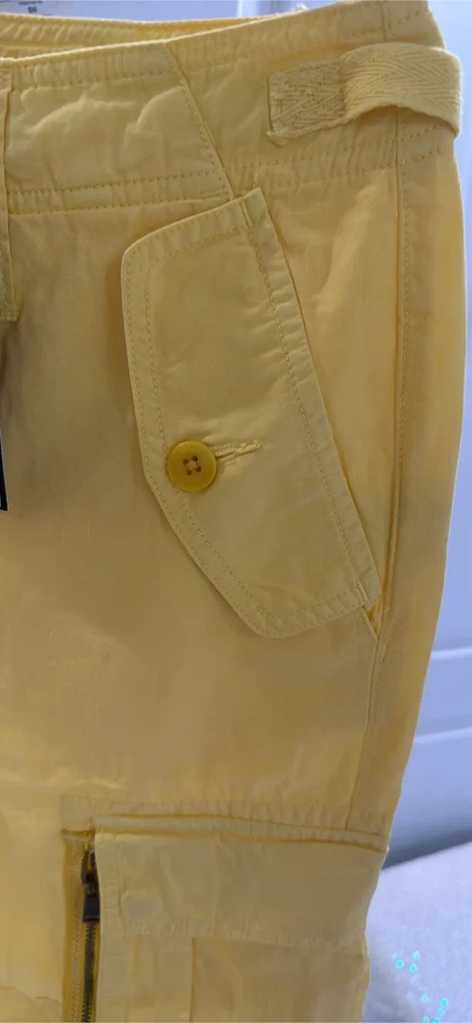 Lauren Ralph Lauren Yellow Cargo Pants - Size 2 image indicator(3)